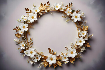 Flower frame background 