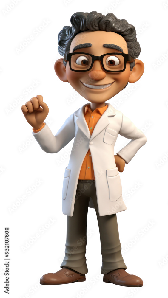 Wall mural png glasses cartoon white background stethoscope.