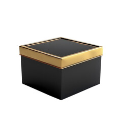 open wooden box on transparent background, clipping path, png,  