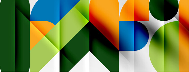 Round shapes, circles and lines minimal geometric background. Vector Illustration For Wallpaper, Banner, Background, Card, Book Illustration, landing page