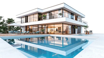 Fototapeta premium Modern Luxury Villa with Pool