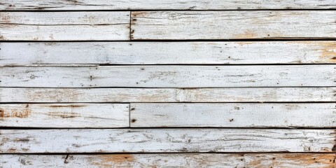 Obraz premium Rustic whitewashed wood planks with a weathered texture
