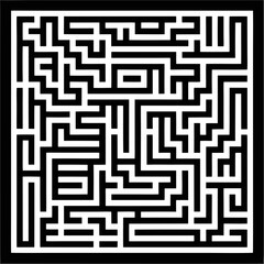 black and white labyrinth