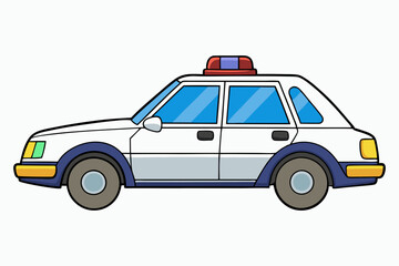 Law Enforcement Vehicle Vector Design art vector illustration