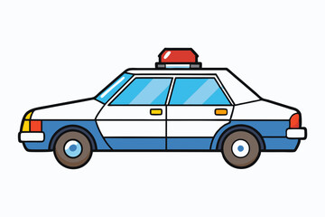 Law Enforcement Vehicle Vector Design art vector illustration