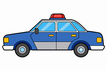 Law Enforcement Vehicle Vector Design art vector illustration