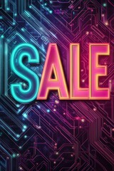 Neon Sale Sign Circuit Board.
