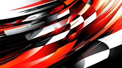Abstract Red Black White Pattern.