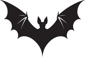 A beautiful bat silhouette vector design.