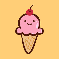 ice cream icon design vector template