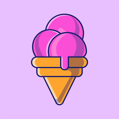ice cream icon design vector template