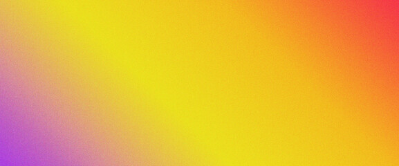 Purple yellow red glowing abstract color gradient wave shape on black grainy background copy space, minimal wide banner web header cover poster design