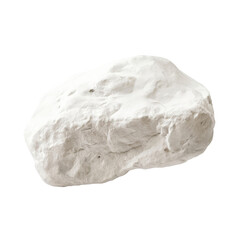 White Chalk Stone on Clean Background