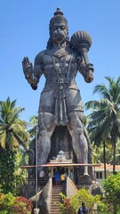 Prasanna Anjaneya Temple, a  big lord Hanuman statue of around 80 feet at Kundapura, Udupi district, Karnataka India
