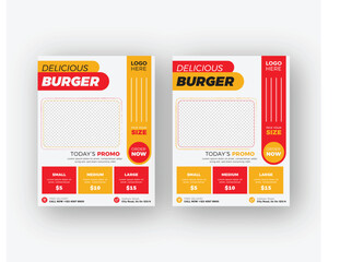 Restaurant Flyer, Poster, or brochure template 