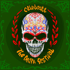 muertos skull vector design