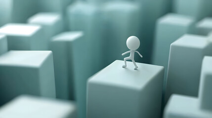 Entrepreneurial Challenges 3D Cartoon Depictions of Overcoming Obstacles The journey of entrepreneurship is filled with challenges, from financial hurdles to market uncertainties.3D cartoon depictions