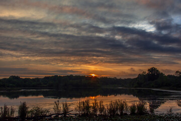 Fototapeta premium Sunrise at Saunders Pond 18