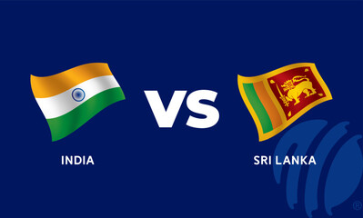 India VS Sri Lanka Cricket Match Template