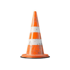 traffic cone isolated on white