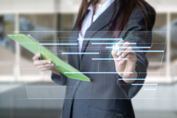 The concept of project planning and management.