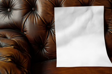 PNG poster mockup, transparent design