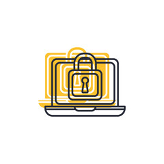 Cyber Insurance icon vector illustration. Cyber Insurance symbol isolated on white background