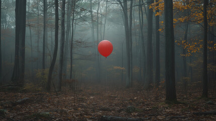Eerie Silence: The Red Balloon in the Forest