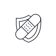 accident insurance icon vector illustration. accident insurance symbol isolated on white background