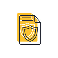 Professional Indemnity insurance icon vector illustration. Professional Indemnity insurance symbol isolated on white background