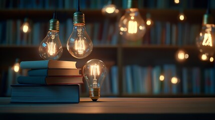 Illuminated Knowledge: Books and Lightbulbs