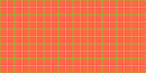Veil plaid check tartan, intense textile texture seamless. Fibre fabric background vector pattern in tomato and red colors.
