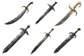  Variety Intricately Designed Swords