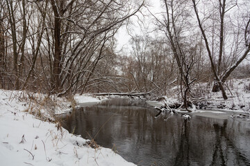 river in winter