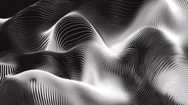 Abstract black and white pattern design with a moire effect background created in EPS10 format