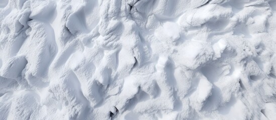 Obraz premium Close-up of a Snowy Surface
