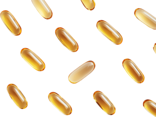 a group of yellow pills