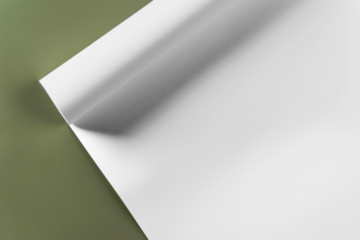 PNG Realistic paper corner fold mockup, transparent design