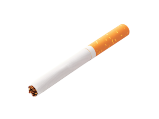 a cigarette with a white filter
