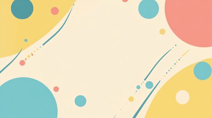 Various shape element abstract pastel background flat design.