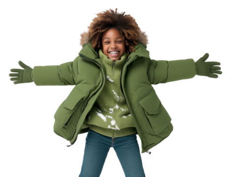 PNG Jacket snow portrait winter. - Powered by Adobe