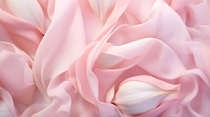 Obraz premium Pink tulips in soft light, showcasing delicate petals and gentle, dreamy ambiance.
