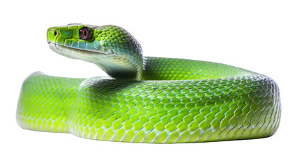 Obraz premium PNG Snake reptile animal green.
