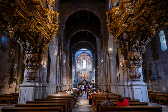 Interior of Braga Cathedral, Braga, Norte, Portugal
