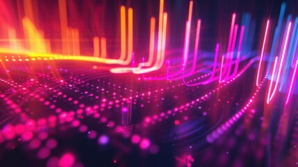 Obraz premium Abstract Neon Lights Artwork
