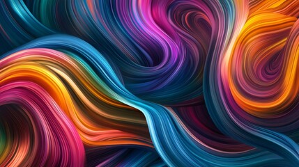 Fototapeta premium Colorful abstract fluid art painting with vibrant