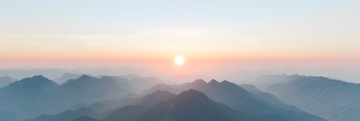 Obraz premium sunrise over the mountains