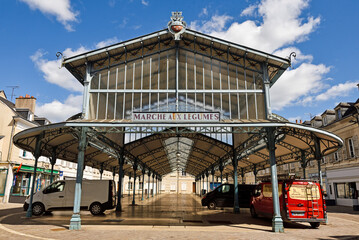 Baltard, covered market on Place Billard, City of Chartres, Eure-et-Loir department, Centre-Val-de-Loire region, France