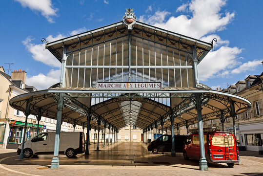 Baltard, covered market on Place Billard, City of Chartres, Eure-et-Loir department, Centre-Val-de-Loire region, France