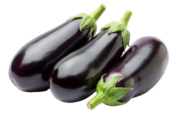 eggplants isolated on transparent background png